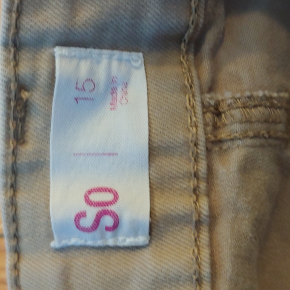 So Khaki Cargo Mini Skirt with Raw Distressed Hem size Junior Miss 15 - Picture 7 of 11